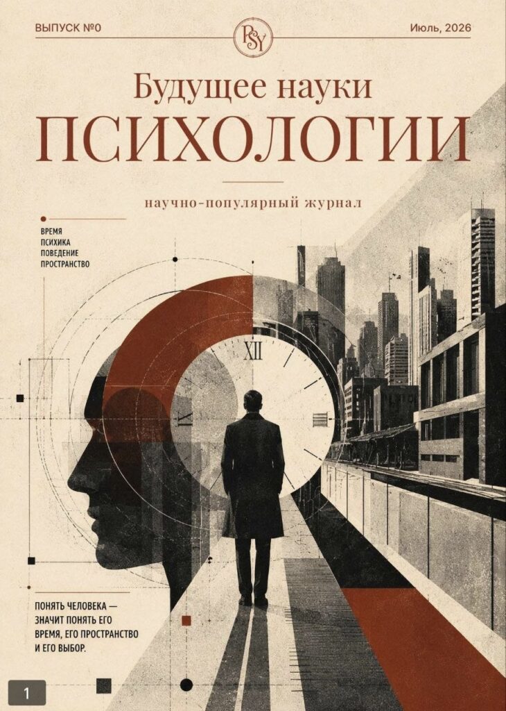 Обложка: Выпуск №1. Будущее науки психологии