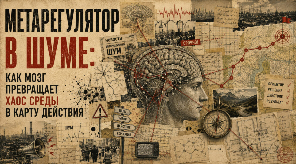 Метарегулятор в шуме: как мозг превращает хаос среды в карту действия