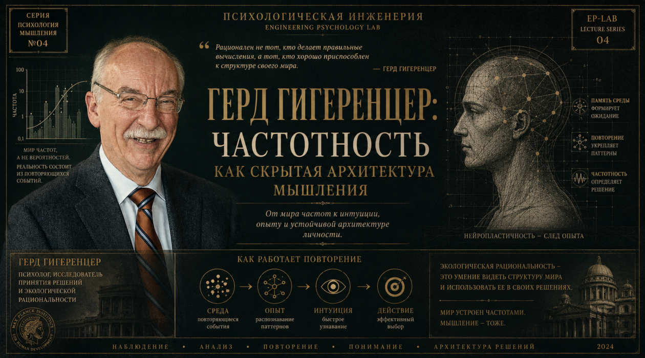 Герд Гигеренцер: частотность как скрытая архитектура мышления. Часть V