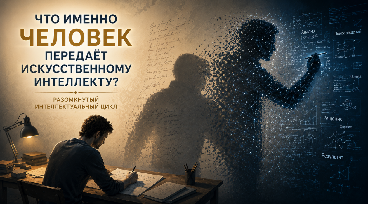 Разомкнутый интеллектуальный цикл. Что именно человек передает искусственному интеллекту?