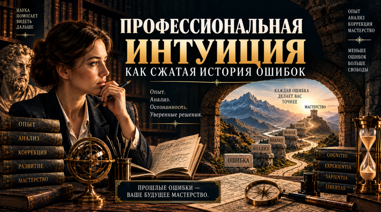 ПРОФЕССИОНАЛЬНАЯ ИНТУИЦИЯ КАК СЖАТАЯ ИСТОРИЯ ОШИБОК