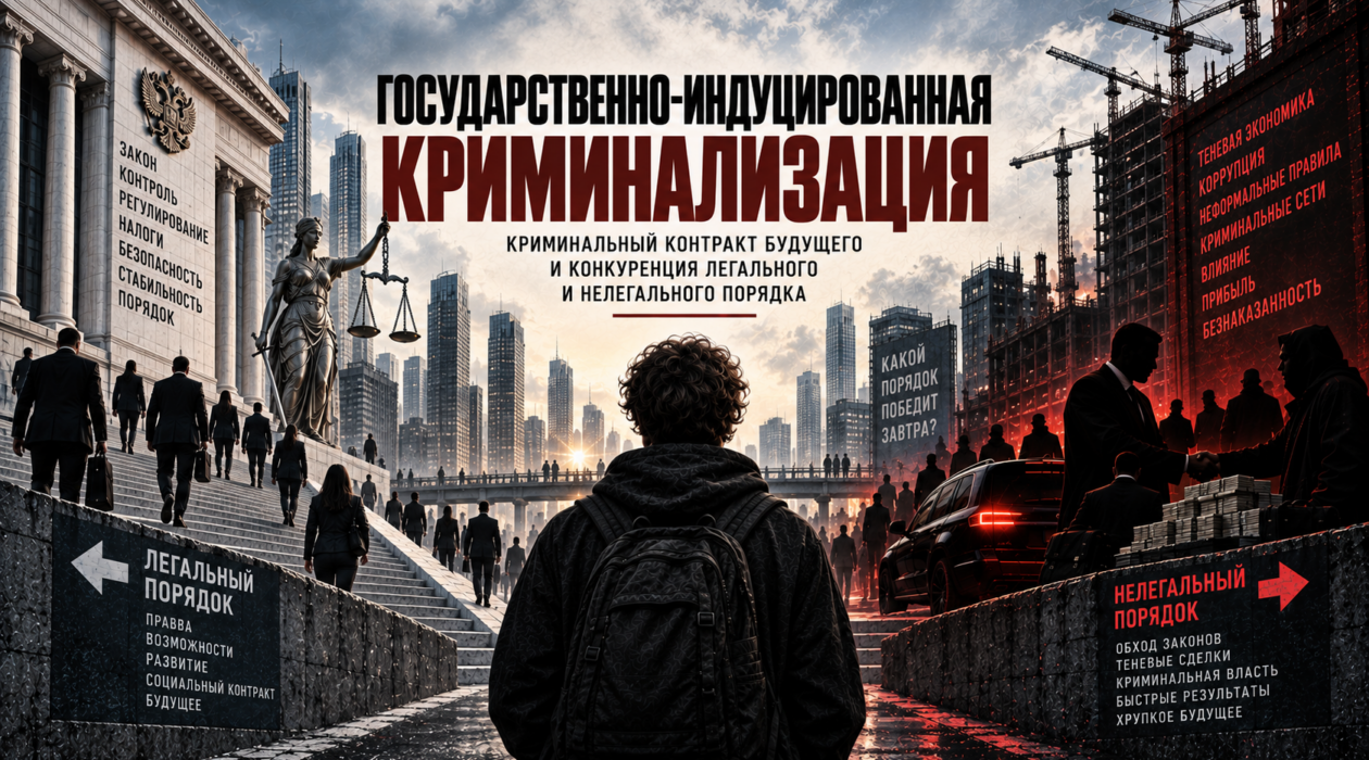Государственно-индуцированная криминализация: криминальный контракт будущего и конкуренция легального и нелегального порядка