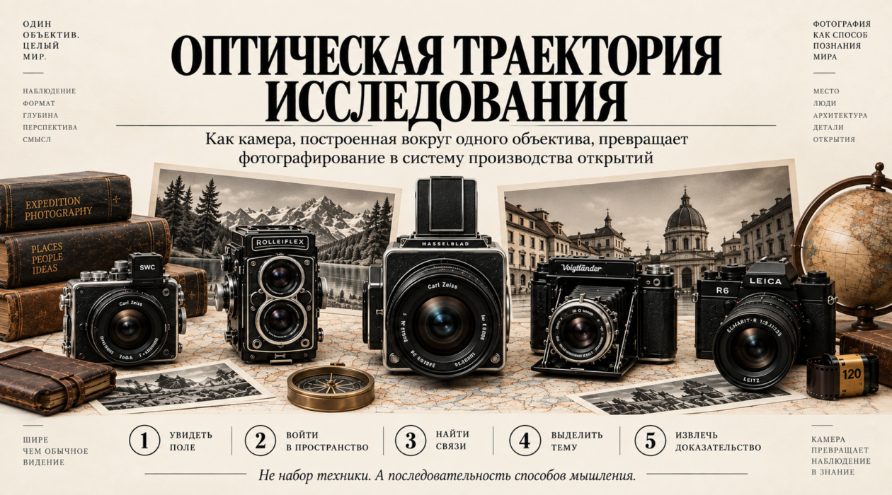 Как камера, построенная вокруг одного объектива, превращает фотографирование в систему производства открытий