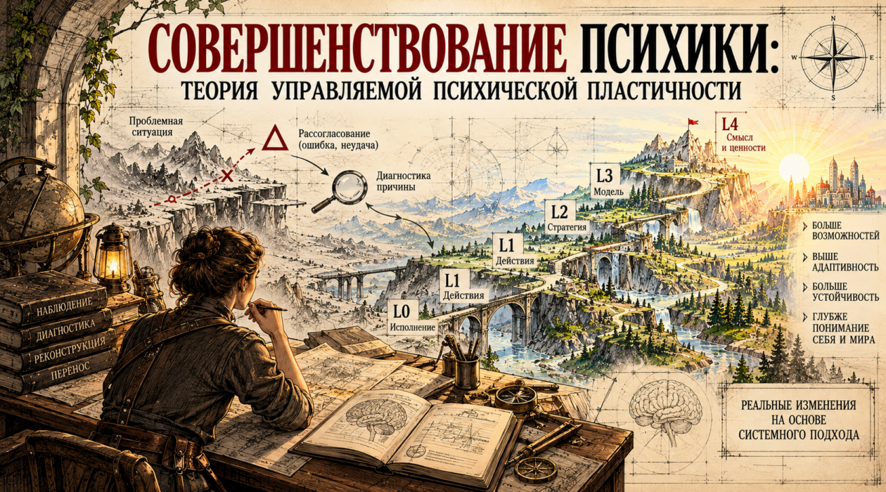 СОВЕРШЕНСТВОВАНИЕ ПСИХИКИ: ТЕОРИЯ УПРАВЛЯЕМОЙ ПСИХИЧЕСКОЙ ПЛАСТИЧНОСТИ